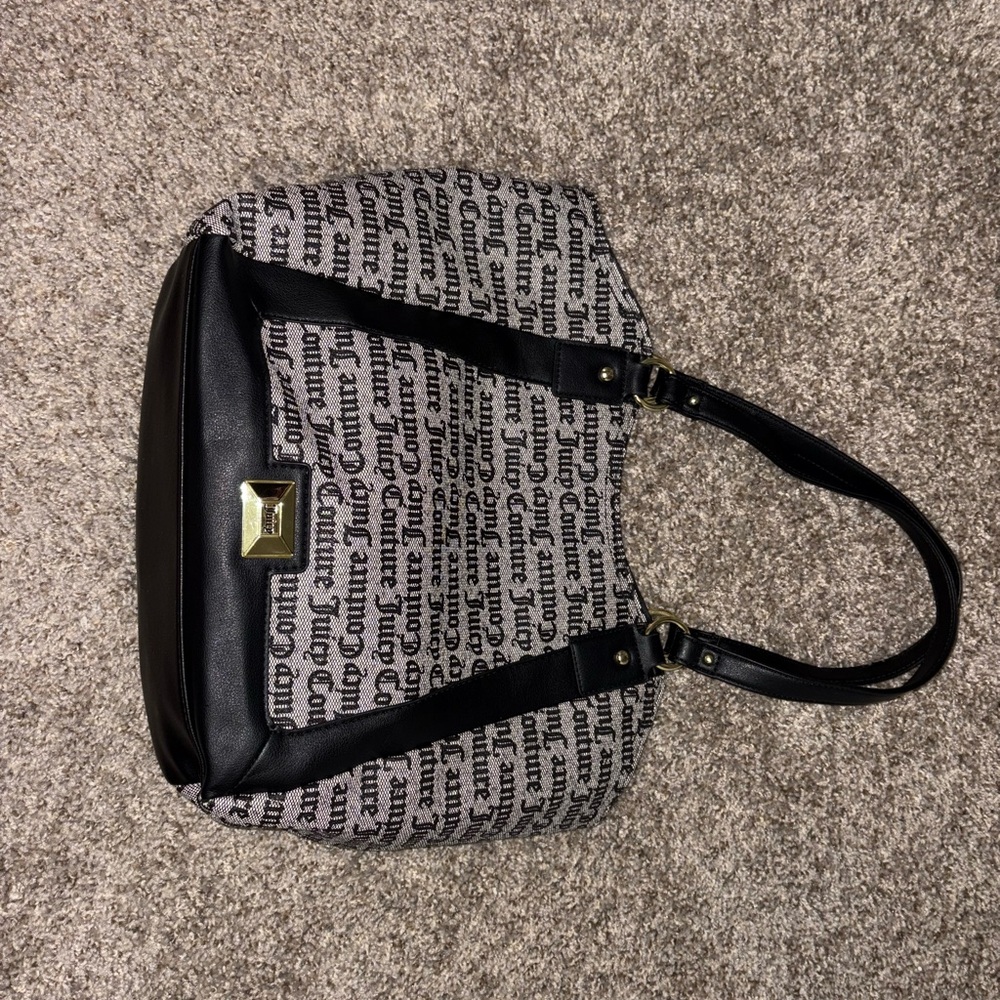 Juicy Couture Black and Gray Tote Bag